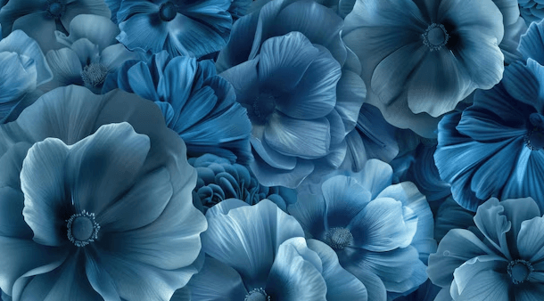 Aesthetic:7h5r-M8exs8= Blue Flower