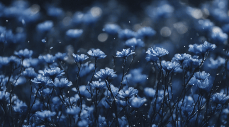 Aesthetic:7h5r-M8exs8= Blue Flowers