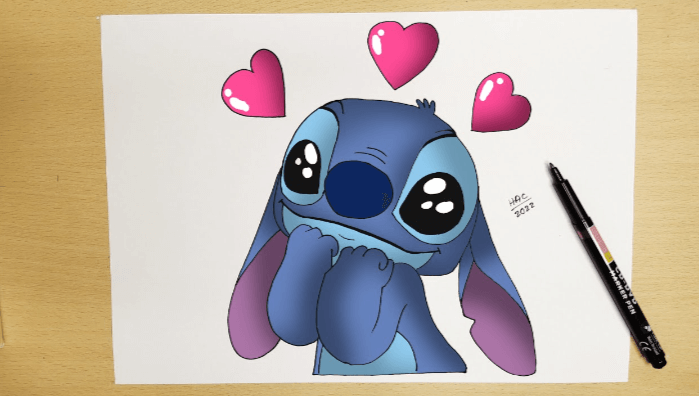 Easy:7lsw2zlcm4y= Stitch Drawing
