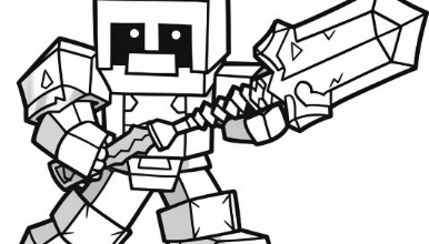 Printable:-Xwo4iq9y8s= Minecraft Coloring Pages