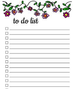 Printable:Dub9pwjyjv8= to Do List Printable