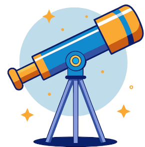 Clipart:4agdff7p-Wm= Telescope