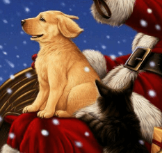 Clipart:6ipklzuljtc= Christmas Dog