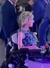 Celine Dion in Wheel Chair